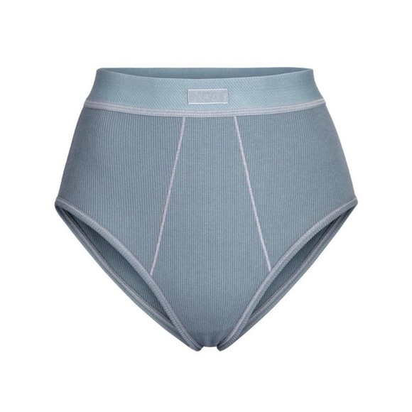 SKIMS COTTON RIB BRIEF | KYANITE - Picture 1 of 2